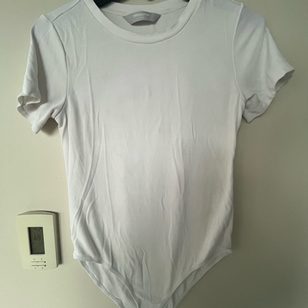 White Short Sleeve Bodysuit